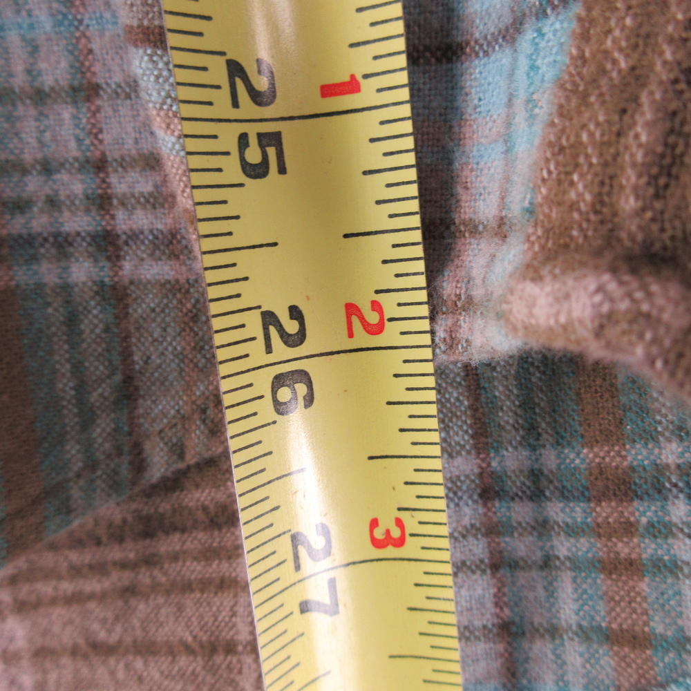 Pendleton Brown Blue Plaid Flannel Button‑Down Shirt Size L - Picture 7 of 9